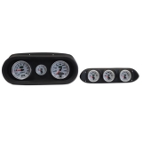 1962-1964 Nova 6 Gauge Panel Black With Auto Meter Nv Gauges Image