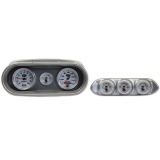 1965 Nova 6 Gauge Panel Brushed Aluminum With Auto Meter Nv Gauges Image