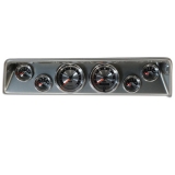 1966-1967 Nova Classic Dash Panel Brushed Alum. w/ Auto Meter American Muscle Gauges Image