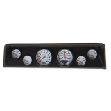 1966-1967 Nova 6 Gauge Panel Carbon Fiber With Auto Meter Ultra-Lite Gauges Image