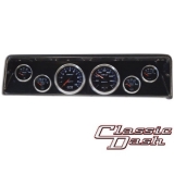 1966-1967 Nova 6 Gauge Panel Carbon Fiber With Auto Meter Cobalt Gauges Image