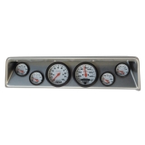 1966-1967 Nova 6 Gauge Panel Brushed Alum. With Auto Meter Phantom Gauges Image