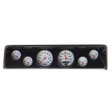 1966-1967 Nova 6 Gauge Panel Carbon Fiber With Auto Meter Phantom Gauges Image