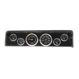 1966-1967 Nova 6 Gauge Panel Carbon Fiber With Auto Meter Carbon Fiber Gauges Image