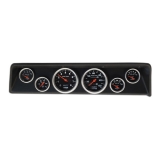 1966-1967 Nova 6 Gauge Panel Black With Auto Meter Sport-Comp Mechanical Gauges Image