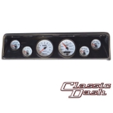 1966-1967 Nova 6 Gauge Panel Carbon Fiber With Auto Meter Phantom Ii Gauges Image