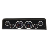 1966-1967 Nova 6 Gauge Panel Black With Auto Meter Sport-Comp 2 Gauges Image