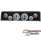 1966-1967 Nova 6 Gauge Panel Black With Auto Meter Nv Gauges Image