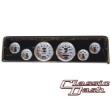 1966-1967 Nova 6 Gauge Panel Carbon Fiber With Auto Meter Nv Gauges Image