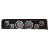 1966-1967 Nova Classic Dash Panel Black w/ Auto Meter Mech. Ultra-Lite Gauges Image