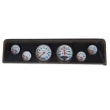 1966-1967 Nova Classic Dash Panel Black w/ Auto Meter Mech. Phantom Gauges Image