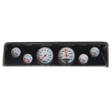 1966-1967 Nova Classic Dash Panel Carbon Fiber w/ Auto Meter Mech. Phantom Gauges Image