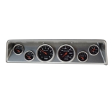 1966-1967 Nova Classic Dash Panel Brushed Alum. w/ Auto Meter Sport-Comp Gauges Image