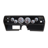 1968 Nova 6 Gauge Panel Carbon Fiber With Auto Meter C2 Gauges Image