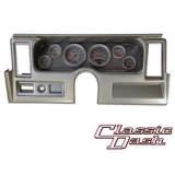 1977-1979 Nova Classic Dash Panel Brushed Alum. w/ Auto Meter Ultra-Lite Gauges w/ Side Vents Image