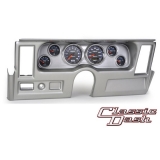 1977-1979 Nova Classic Dash Panel Brushed Alum. w/ Auto Meter Cobalt Gauges w/ Side Vents Image