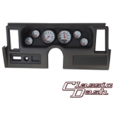 1977-1979 Nova Classic Dash Panel Black w/ Auto Meter Phantom Gauges w/ Side Vents Image