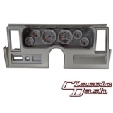 1977-1979 Nova Classic Dash Panel Brushed Alum. w/ Auto Meter Ultra-Lite 2 Gauges w/ Side Vents Image