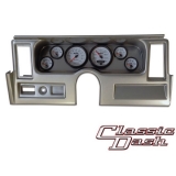 1977-1979 Nova Classic Dash Panel Brushed Alum. w/ Auto Meter Phantom 2 Gauges w/ Side Vents Image