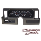 1977-1979 Nova Classic Dash Panel Black w/ Auto Meter Sport-Comp 2 Gauges w/ Side Vents Image
