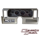 1977-1979 Nova Classic Dash Panel Brushed Alum. w/ Auto Meter Sport-Comp 2 Gauges w/ Side Vents Image