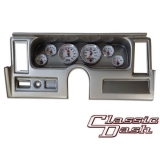 1977-1979 Nova Classic Dash Panel Brushed Alum. w/ Auto Meter C2 Gauges w/ Side Vents Image