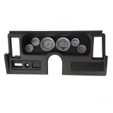 1977-1979 Nova Classic Dash Panel Black w/ Auto Meter Mech. Ultra-Lite Gauges w/ Side Vents Image