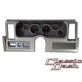 1977-1979 Nova Classic Dash Panel Brushed Alum. w/ Auto Meter Sport-Comp Gauges w/ Side Vents Image