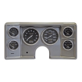 1978-1981 Chevrolet Classic Dash Kit Brushed Aluminum w/ Autometer Carbon Fiber Image