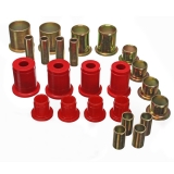 1964-1966 Chevrolet Poly Graphite Control Arm Bushing Kit Red Image