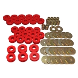 1965-1967 Chevelle Polygraphite Body Mount Kit, Red: 3-4111R Image
