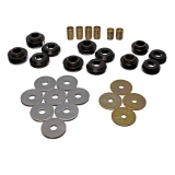 1975-1979 Nova Poly Graphite Body Mounting Bushing Kit Black Image