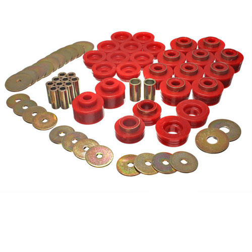 1978-1988 Monte Carlo Energy Suspension Poly Body Mount Bushings, Red: 3-4141R