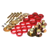 1968-1974 Nova Poly Body Mounting Bushing Kit Red Image