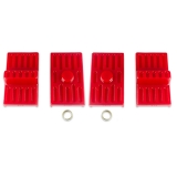 1970-1981 Camaro Energy Suspension Leaf Spring Pad Set Multi Leaf Red Image