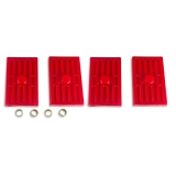 1962-1979 Nova Energy Suspension Leaf Spring Pad Set Multi Leaf Red Image