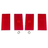 1967-1969 Camaro Energy Suspension Leaf Spring Pad Set Mono Leaf Red Image