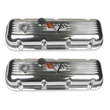 1978-1988 Cutlass Big Block 572 Turbo Jet Finned Aluminum Valve Covers Image