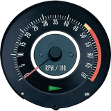 1967 Camaro Tachometer 5000 Rpm Redline, 327 Small Block Image