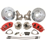 1970-1972 Monte Carlo C5 Big Brake Kit, Red Calipers Image