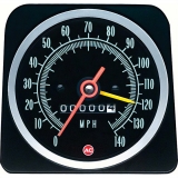 1969 Chevrolet Speedometer 140 Mph With Speed Warning Image