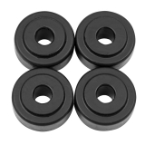 1967-1992 Camaro Poly Graphite Upper Shock Bushing Kit Black Image