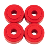 1967-1992 Camaro Poly Graphite Upper Shock Bushing Kit Red Image