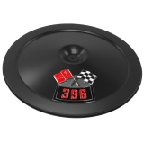 1967-1992 Camaro 14 Inch Air Cleaner Black Lid With Die Cast Emblems, 396 Image