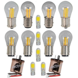 1978-1981 Camaro Exterior LED Bulb Kit W/ Clear Parking Light Bulbs Image
