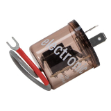 LED Flasher Relay 2 Terminal With Ground Strap 20 Amp Image