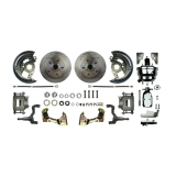 1964-1972 Chevelle Front Disc Brake Conversion Kit, 8 Inch Chrome Dual Diaphragm Booster Image