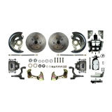 1968-1974 Nova Front Disc Brake Conversion Kit, 8 Inch Chrome Dual Diaphragm Booster Image