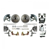 1967-1969 Camaro Front Disc Brake Conversion Kit, 8 Inch Chrome Booster, 2 Inch Drop Image