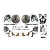 1968-1974 Nova Front Disc Brake Conversion Kit, 8 Inch Chrome Booster, 2 Inch Drop Image